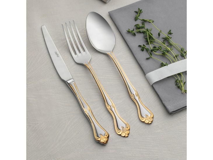 Прибори за хранене 36 части LALEZAR GOLD