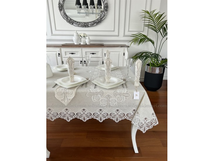 Комплект покривка за маса и салфетки 38 части - Viento, mod.3